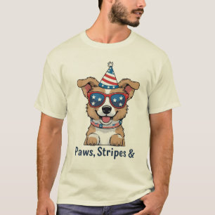 Patriotic Dog Zonnebril 4th of July T-Shirt – Knip