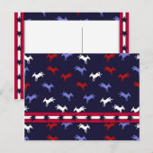 Patriotic Donkeys-Briefkaart Briefkaart (Voorkant / Achterkant)