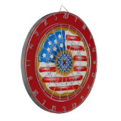 Patriotic Donut Dartboard Dartbord (Voorkant Links)