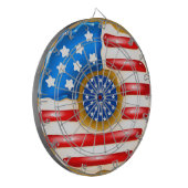 Patriotic Donut Dartboard Dartbord (Voorkant Links)