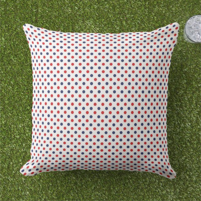 Patriotic Dots Outdoor Pillow Buitenkussen (Gras)