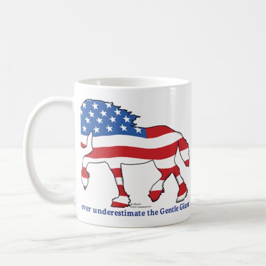 Patriotic Draft Horse Koffiemok (Links)