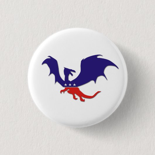 Patriotic Dragon Button (Voorkant)