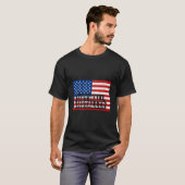 Patriotic Drywall Installer 4Th Of July Usa Flag D T-shirt (Voorkant volledig)