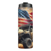 Patriotic Dune Rider: Amerikaanse vrijheid Thermosbeker (Voorkant)