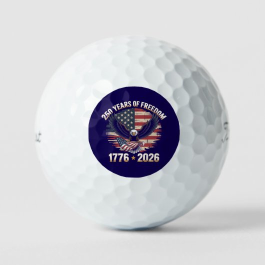 Patriotic Eagle 250 Years of Freedom  Golfballen (Voorkant)