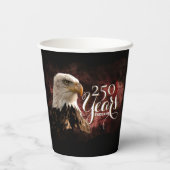 Patriotic Eagle 250 Years Paper cup Papieren Bekers (Achterkant)