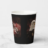Patriotic Eagle 250 Years Paper cup Papieren Bekers (Links)