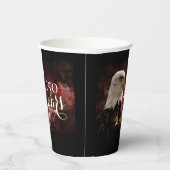 Patriotic Eagle 250 Years Paper cup Papieren Bekers (Rechts)