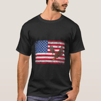 Patriotic Eagle 4 juli Amerikaanse vlag Mannen T-shirt