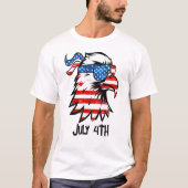 Patriotic Eagle 4 juli - Ontwerp T-shirt (Voorkant)