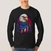 Patriotic Eagle 4th Of July_3 T-shirt (Voorkant)