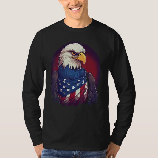 Patriotic Eagle 4th Of July_3 T-shirt (Voorkant)