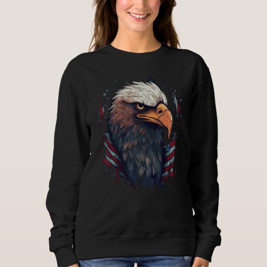 Patriotic Eagle 4th Of July Trui (Voorkant)