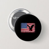 Patriotic Eagle 4th Of July Usa American Flag 2  Ronde Button 5,7 Cm (Voorkant /achterkant)