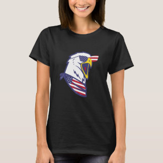 Patriotic Eagle American Flag Usa 4th Of July Amer T-shirt