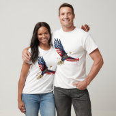 Patriotic Eagle Amerikaanse vlag T-shirt (Unisex)