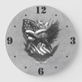 Patriotic Eagle Appreciation Military Veterans  Grote Klok