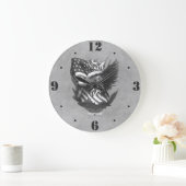 Patriotic Eagle Appreciation Military Veterans  Grote Klok (Huis)