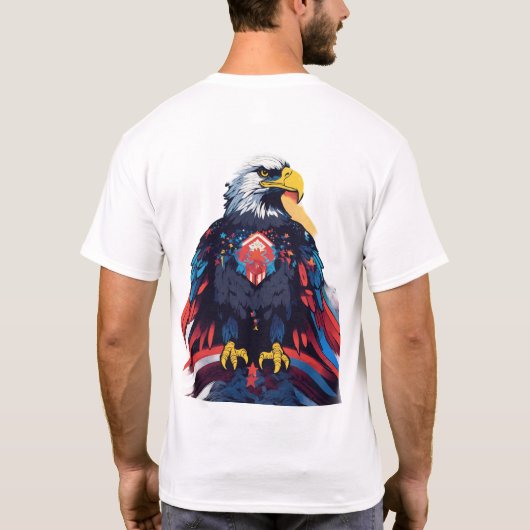 Patriotic Eagle Art T-shirt (Achterkant)
