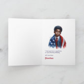 Patriotic Eagle & Boy All American Verjaardag Kaart (Binnen)