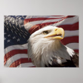 Patriotic Eagle Canvas Print (Voorkant)