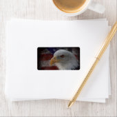 Patriotic Eagle & Flag Etiket (Insitu)