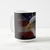 Patriotic Eagle & Flag Koffiemok (Voorkant links)