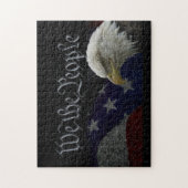 Patriotic Eagle & Flag Legpuzzel (Verticaal)