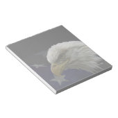 Patriotic Eagle & Flag Notitieblok (Schuin)