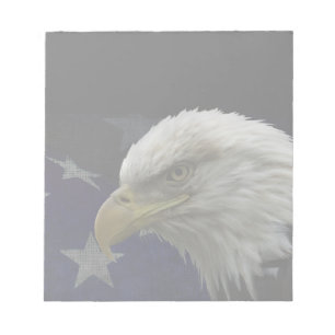 Patriotic Eagle & Flag Notitieblok