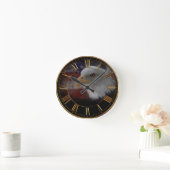 Patriotic Eagle & Flag Ronde Klok (Huis)