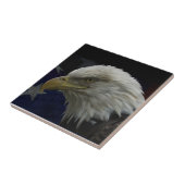 Patriotic Eagle & Flag Tegeltje (Zijkant)