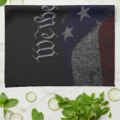 Patriotic Eagle & Flag Theedoek (Gevouwen)
