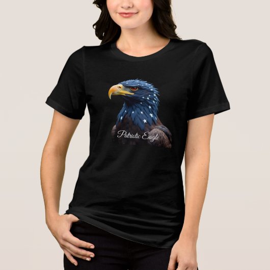 Patriotic Eagle girl t-shirt (Voorkant)