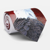 Patriotic Eagle Head Nexktie Stropdas (Opgerold)