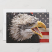 Patriotic Eagle Invitation Kaart (Voorkant)