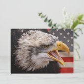 Patriotic Eagle Invitation Kaart (Staand voorkant)