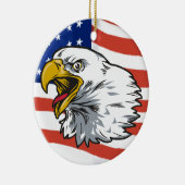Patriotic Eagle Keramisch Ornament (Rechts)