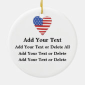 Patriotic Eagle Keramisch Ornament (Achterkant)