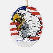 Patriotic Eagle Keramisch Ornament (Rechts)