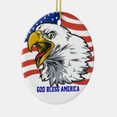 Patriotic Eagle Keramisch Ornament (Rechts)