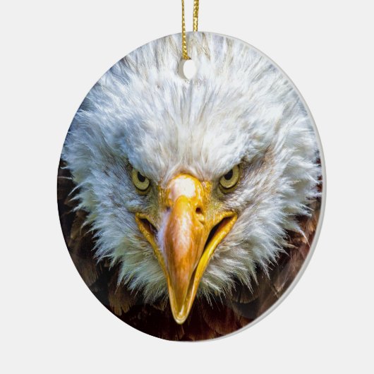 Patriotic Eagle Keramisch Ornament (Links)