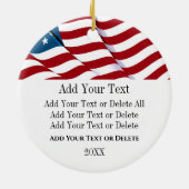 Patriotic Eagle Keramisch Ornament (Achterkant)