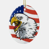 Patriotic Eagle Keramisch Ornament (Rechts)