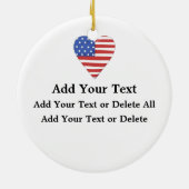 Patriotic Eagle Keramisch Ornament (Achterkant)