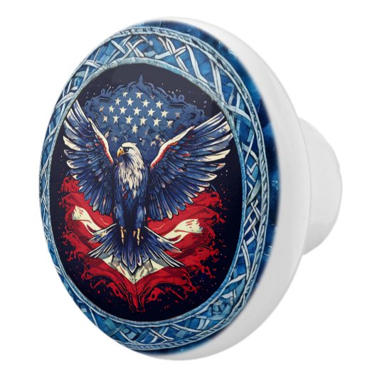 Patriotic Eagle Keramische Knop (Rechts)