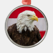 Patriotic Eagle Metalen Ornament (Voorkant)