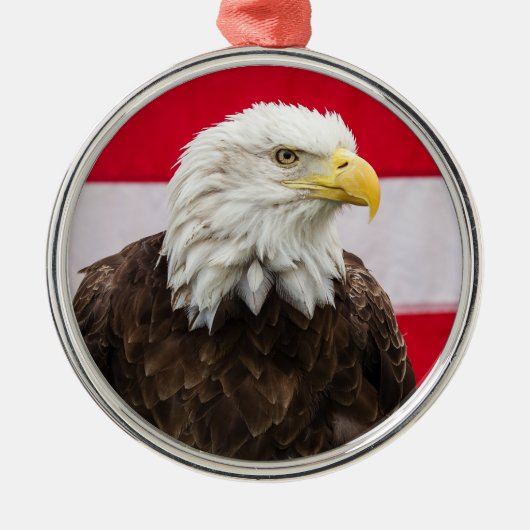 Patriotic Eagle Metalen Ornament (Voorkant)