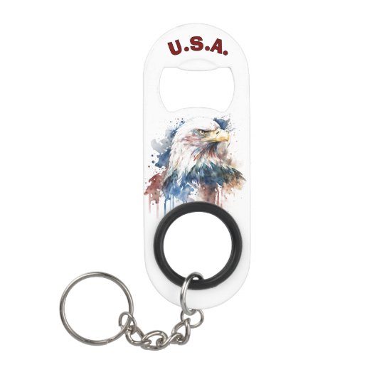 Patriotic Eagle Mini Flessenopener (Voorkant)